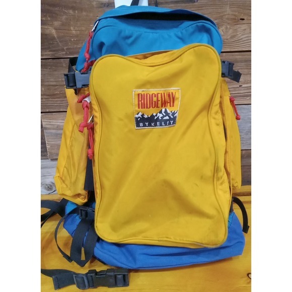Vintage 90s Backpack Retro Color Block Grunge Kelty Ridgeway